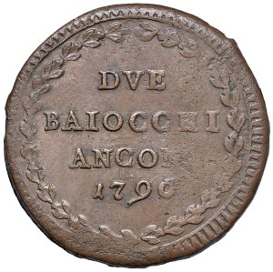 Papal coins - Roman Republic (1798-1799) Ancona - 2 Baiocchi ...