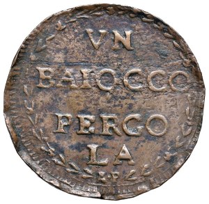 Papal coins - Roman Republic (1798-1799) Pergola - Baiocco 17...