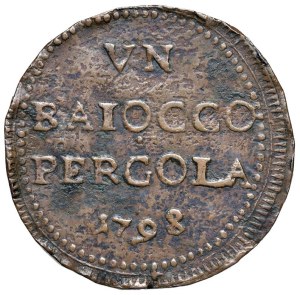 Papal coins - Roman Republic (1798-1799) Pergola - Baiocco 17...