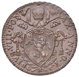 Papal coins - Pius VIII (1829-1830) Quattrino 1829 A. I - Nomisma...