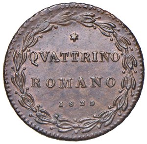 Papal coins - Pius VIII (1829-1830) Quattrino 1829 A. I - Nomisma...