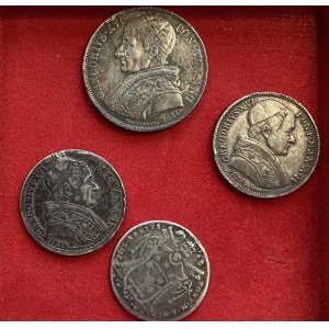 Papal coins - Gregorio XVI (1831-1846) Lotto di uno scudo e due ...