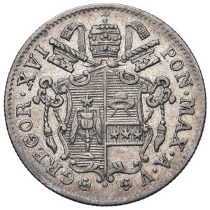 Papal coins - Gregory XVI (1831-1846) 5 Baiocchi 1835 A. V - No.