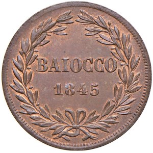 Papal coins - Gregorio XVI (1831-1846) Baiocco 1845 A. XV - Nomi...