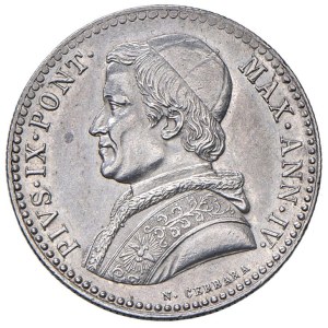 Papal coins - Pio IX (1846-1878) 20 Baiocchi 1850 A. IV - Nomism...
