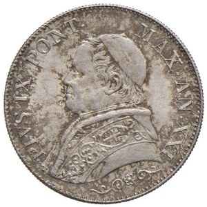Papal coins - Pius IX (1846-1870) Lira 1866 A. XXI - Nomisma 873 ...