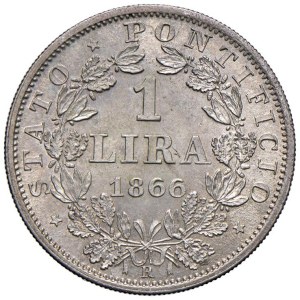 Papal coins - Pio IX (1846-1878) Lira 1866 An. XXI - Nomisma 873...