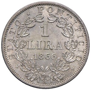 Papal coins - Pius IX (1846-1878) Lira 1866 An. XXI - Nomisma 873...