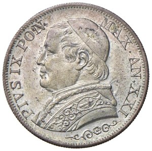 Papal coins - Pius IX (1846-1870) Lira 1867 A. XXI - Nomisma 875 ...