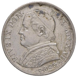 Papal coins - Pius IX (1846-1870) Lira 1867 A. XXII - Nomisma 876...