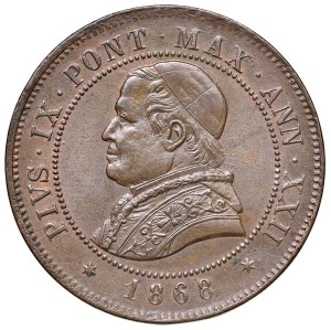 Papal coins - Pius IX (1846-1878) 4 Soldi 1868 A. XXII - Nomisma ...