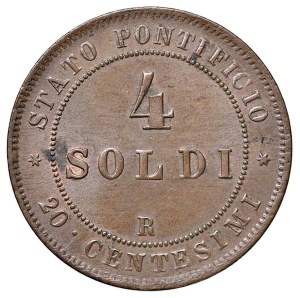 Papal coins - Pius IX (1846-1878) 4 Soldi 1868 A. XXII - Nomisma ...