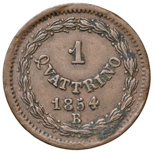 Papal coins - Pius IX (1846-1878) Bologna - Quattrino 1854 A. IX ...