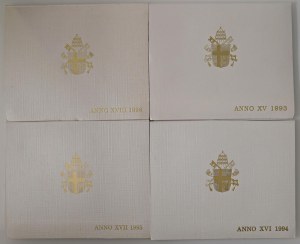 Papal coins - John Paul II (1978-2005) Lot of 4 divisiona...