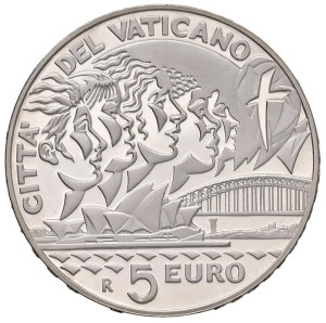 Papal coins - Benedict XVI (2005-2013) 5 Euro 2008 World Day...