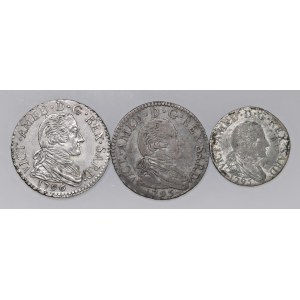 Savoy Coins - Lotto di tre monete di Vittorio Amedeo III come da...