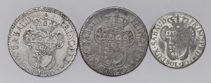 Savoy Coins - Lot of three coins of Victor Amadeus III as per...