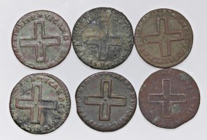 Savoy Coins - SAVOY Lot of six 2-denier coins...