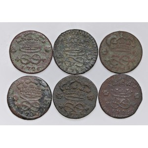 Savoy Coins - SAVOIA Lotto di sei monete da 2 denari...