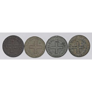 Savoy Coins - SAVOIA Lotto di quattro monete da 2 denari...