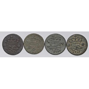 Savoy Coins - SAVOIA Lotto di quattro monete da 2 denari...