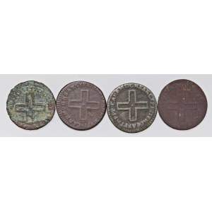 Savoy Coins - SAVOIA Lotto di quattro monete da 2 denari...