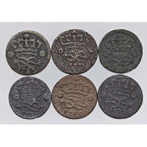 Savoy Coins - SAVOIA Lotto di sei monete da 2 denari...