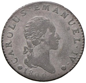 Savoy Coins - Charles Emmanuel IV (1796-1802) 7.6 Soldiers 1800 - Nom...
