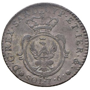 Savoy Coins - Carlo Emanuele IV (1796-1802) 7,6 Soldi 1800 - Nom...