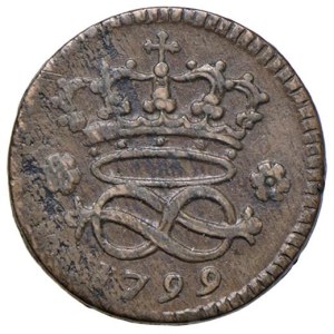 Savoy Coins - Carlo Emanuele IV (1796-1802) 2 Denari 1799 - Nomi...