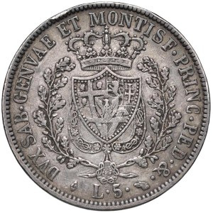 Savoy Coins - Carlo Felice (1821-1831) 5 Lire 1830 T L - Nomisma...