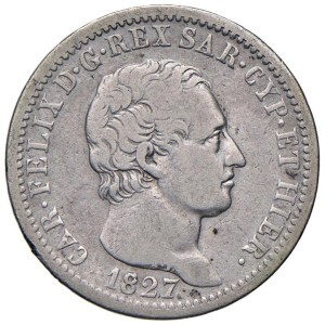 Savoy Coins - Carlo Felice (1821-1831) Lira 1827 T - Nomisma 593...