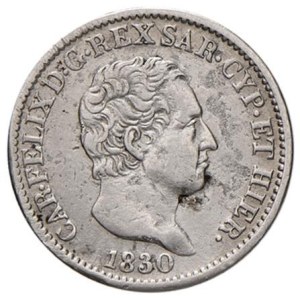 Savoy Coins - Carlo Felice (1821-1831) 50 Centesimi 1830 T (P) -...
