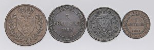 Savoy Coins - Charles Felix (1821-1831) Lot of four coins c...