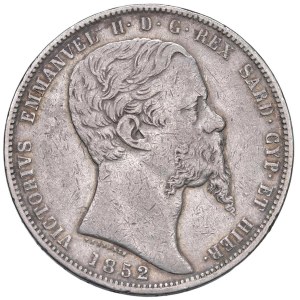 Savoy Coins - Vittorio Emanuele II (1849-1861) 5 Lire 1852 G - N...