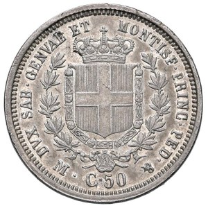 Savoy Coins - Vittorio Emanuele II (1849-1861) 50 Centesimi 1860...