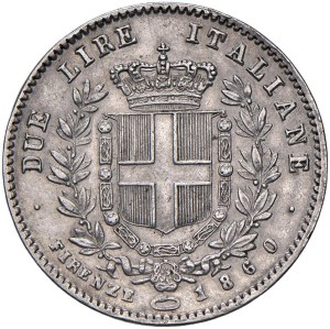 Savoy Coins - Victor Emmanuel II elected king (1859-1861) 2 Lire ...