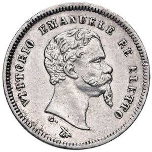 Savoy Coins - Victor Emmanuel II King Elect (1859-1861) 50 Cent...