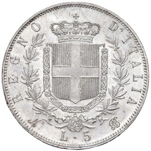 Savoy Coins - Victor Emmanuel II (1861-1878) 5 Lire 1864 N - N...
