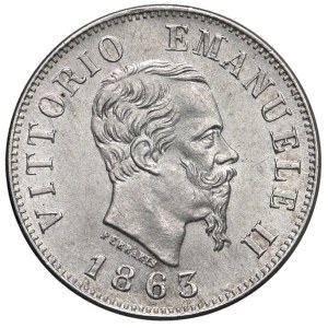 Savoy Coins - Vittorio Emanuele II (1861-1878) 50 Centesimi 1863...