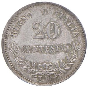 Savoy Coins - Vittorio Emanuele II (1861-1878) 20 Centesimi 1863...