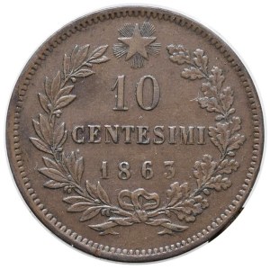 Savoy Coins - Vittorio Emanuele II (1861-1878) 10 Centesimi 1863...