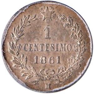 Savoy Coins - Victor Emmanuel II (1861-1878) Cent 1861 M ...