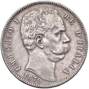 Savoy Coins - Umberto I (1878-1900) 5 Lire 1879 - Nomisma 993 AG...
