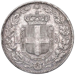 Savoy Coins - Umberto I (1878-1900) 5 Lire 1879 - Nomisma 993 AG...
