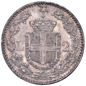 Savoy Coins - Umberto I (1878-1900) 2 Lire 1883 - Nomisma 996 AG...