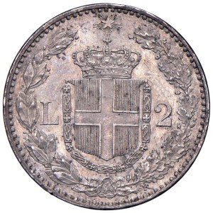 Savoy Coins - Umberto I (1878-1900) 2 Lire 1883 - Nomisma 996 AG...