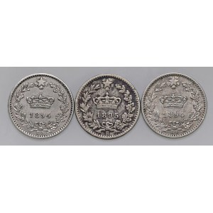 Savoy Coins - Umberto I (1878-1900) 20 Centesimi - Lotto di tre ...