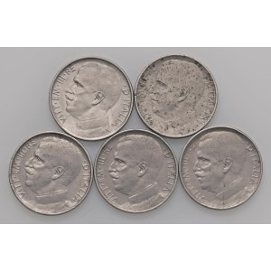 Savoy Coins - Lotto di 5 monete di Vittorio Emanuele III tipo le...