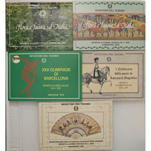 Italian Republic - REPUBBLICA ITALIANA Monete commorative: Flora e Fa...